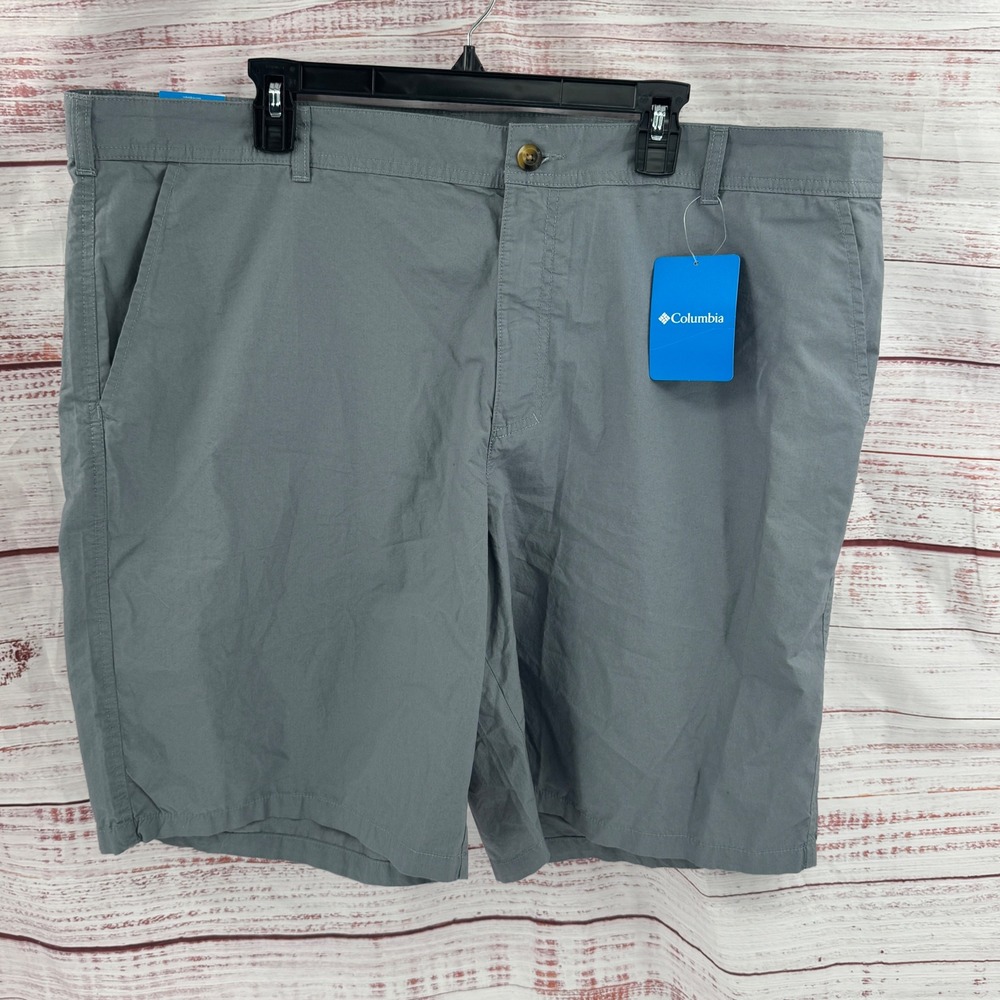 Columbia Washed Out Shorts Mens Size 44 Grey Cotton Hiking Casual NEW
